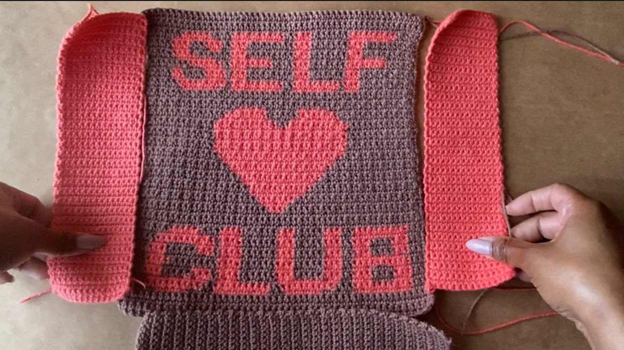 Self-love club bag | PDF Crochet Pattern