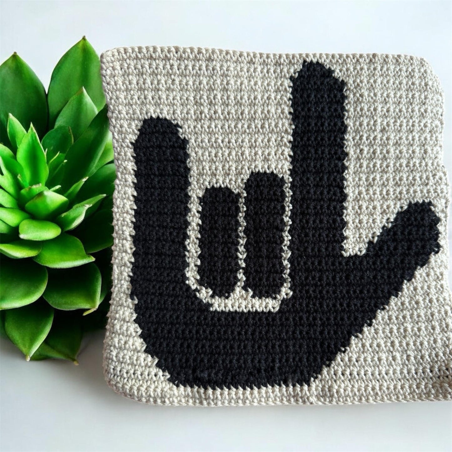 ASL Love art | PDF Crochet Pattern