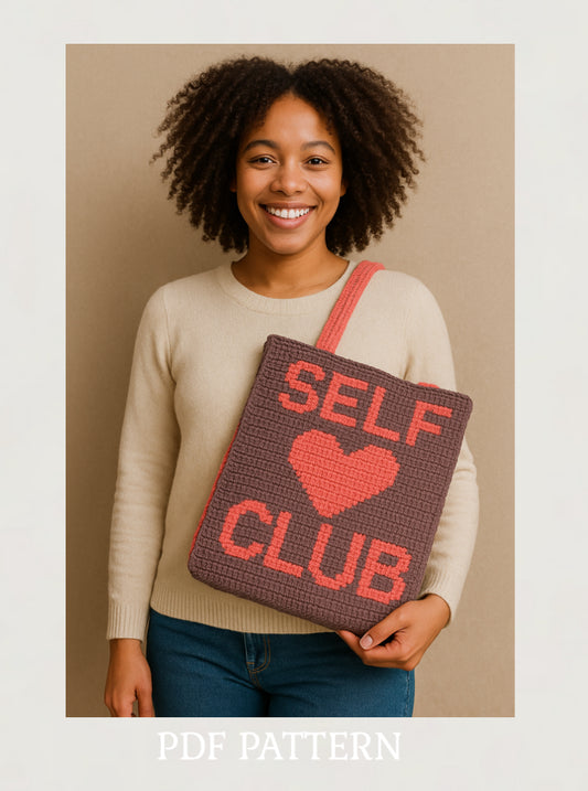 Self-love club bag | PDF Crochet Pattern