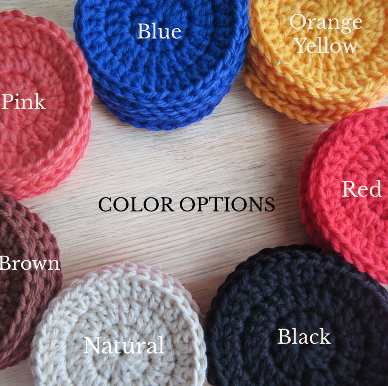 Vibrant crochet earrings in various colors – handmade lightweight earrings collection