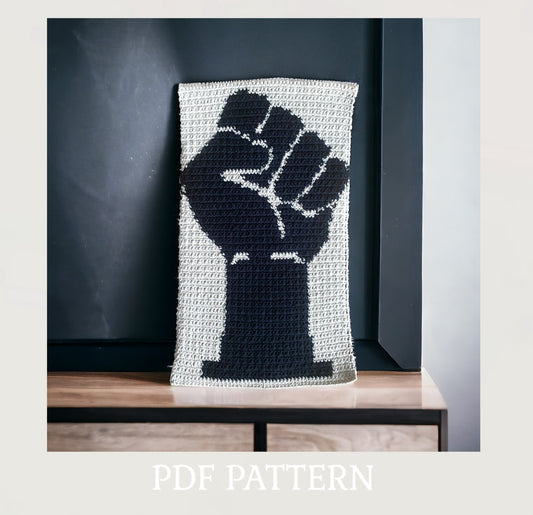 Black Power Fist | PDF Crochet Pattern