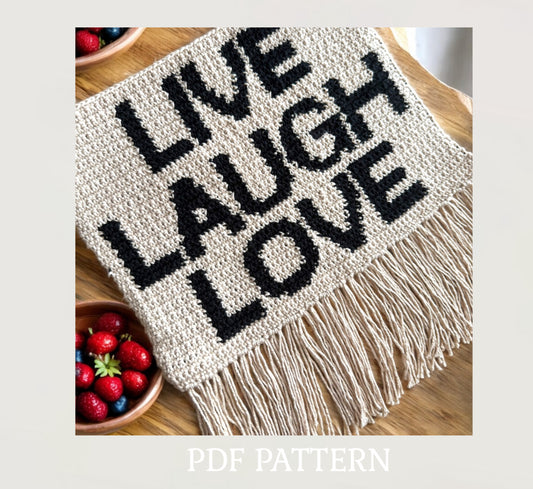 Live Laugh Love | PDF Crochet Pattern
